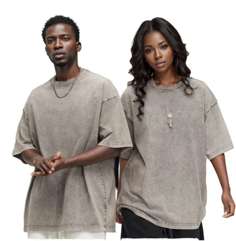 Vintage-Oversized-T-shirt-100-Cotton-Comfortable-Fashion-Street-Blank-Heavyweight-Vintage-T-shirt