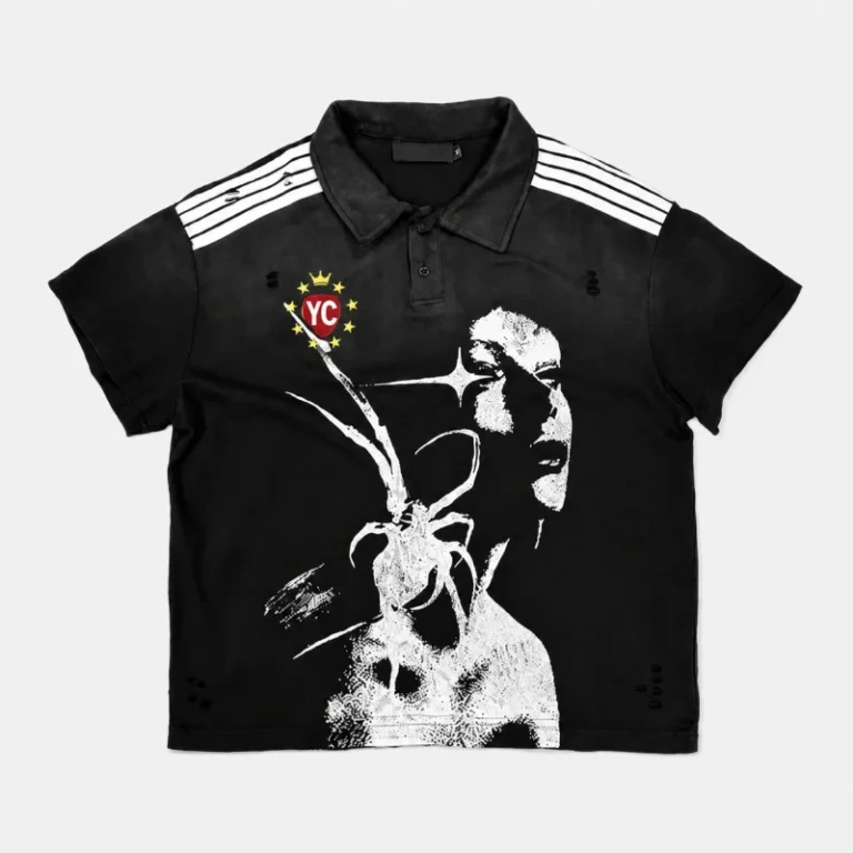 Vintage-Soccer-Jersey-Polo-Shirt-Mens-Black-Distressed-Gothic-Print-Streetwear-Top-With-Embroidery-T-Shirt