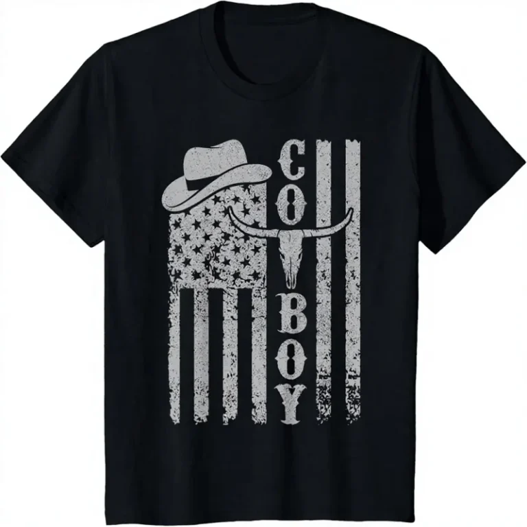Western-Country-Men-Teen-Boy-Kid-Rodeo-Southern-Vintage-Solid-Blank-Cowboy-T-Shirt