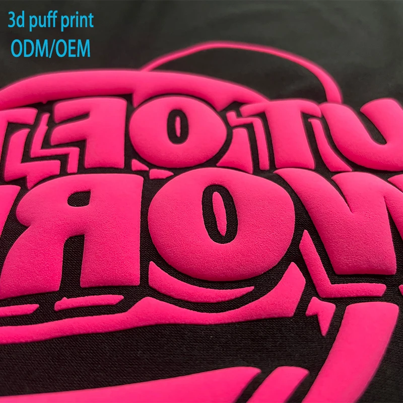 Wholesalers-250-Gsm-Cotton-T-Shirt-Short-Sleeve-Men-Custom-3d-Foam-Puff-Print-Graphic-T-Shirt-for-Streetwear
