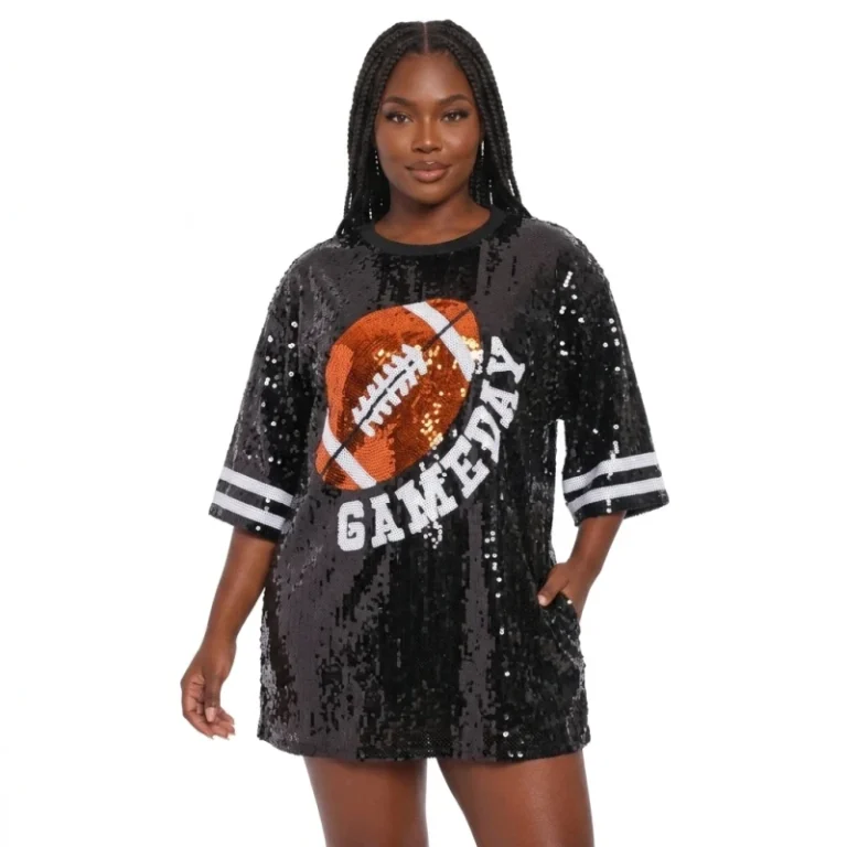 Women-Sequin-Jersey-Shirt-Tops-Game-Day-Baseball-Paillette-Hip-Hop-Shirt-Dress-Oversized-Rugby-Print-Long-T-shirt-Team-Uniform