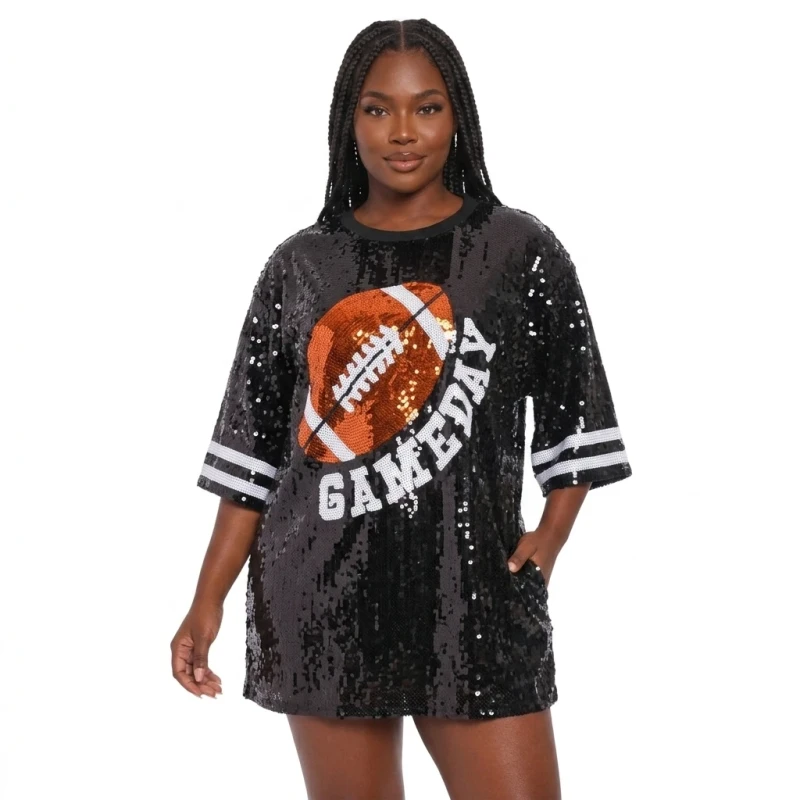 Women-Sequin-Jersey-Shirt-Tops-Game-Day-Baseball-Paillette-Hip-Hop-Shirt-Dress-Oversized-Rugby-Print-Long-T-shirt-Team-Uniform