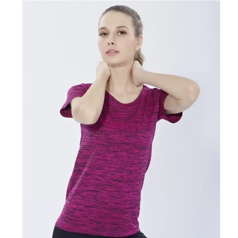 Women-Summer-100-Polyester-Casual-Sport-Short-Sleeves-T-Shirt-Breathable-Eco-Friendly-Solid-Running-Fitness-Workout-Tops