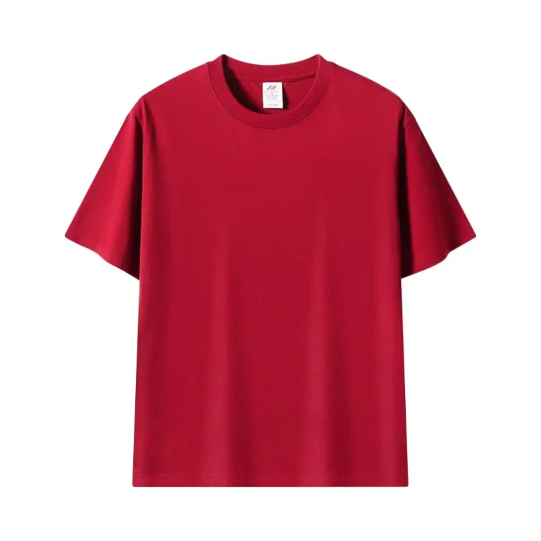 Women-Summer-Casual-Short-sleeve-Pullover-100-Cotton-T-shirt-Blouse-with-Logo-Crew-Neck-in-Solid-Color
