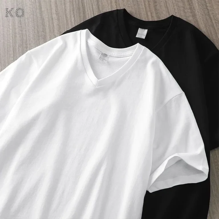 Womens-100-Cotton-V-Neck-T-Shirts-Sexy-Summer-Casual-Design-Breathable-Loose-Tops