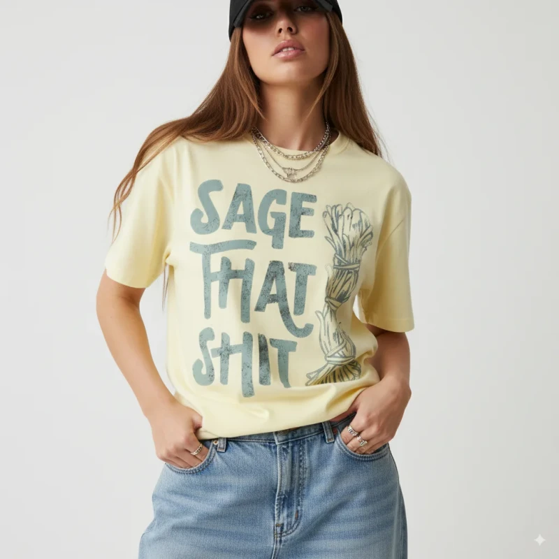 Womens-180g-Cotton-Short-Sleeve-T-shirt-Round-Neck-Loose-Fit-Office-Casual-Basic-Tee