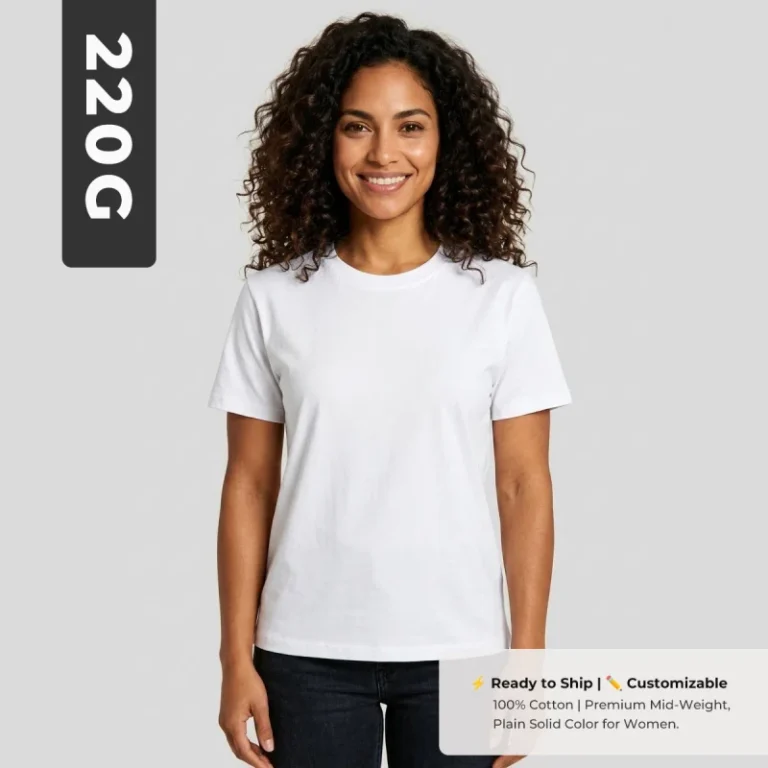 Womens-Casual-Knitted-Breathable-100-Cotton-Short-Sleeve-O-Neck-Solid-White-Color-T-Shirts
