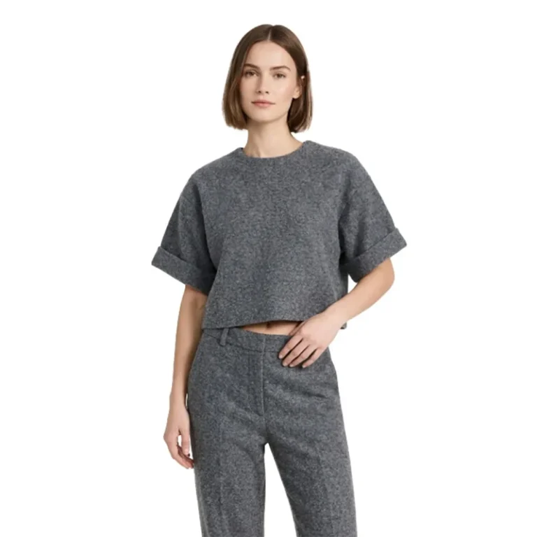 Womens-Casual-Loose-XL-Oversize-Solid-Organic-Cotton-T-Shirt-220-GSM-Drop-Shoulder-Crop-Top-Quick-Dry-Breathable-Crewneck