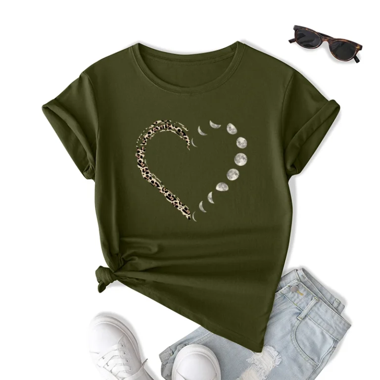 Womens-Casual-O-Neck-Breathable-Eco-Friendly-Cotton-Solid-Logo-Moon-Leopard-Heart-Graphic-Short-Sleeve-Loose-Fit-T-Shirts-Young