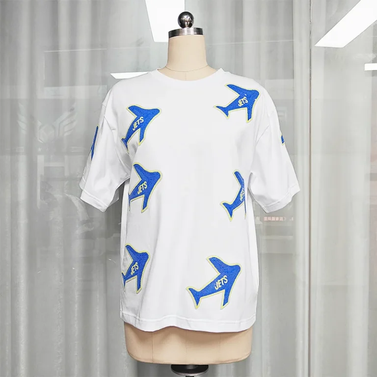 Womens-Custom-Graphic-Sequin-Embroidered-100-Cotton-Oversized-T-Shirts-Summer-Casual-Clothing-with-Logo-Decoration