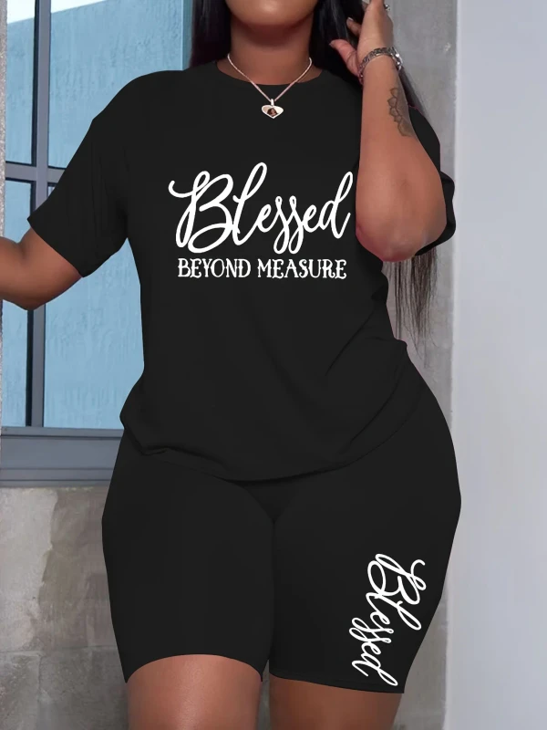 Womens-Oversize-Loose-Fit-Blessed-Beyond-Letter-Sets-Print-Summer-Breathable-Two-Piece-T-Shirt-Shorts-Set-for-Gym-Streetwear