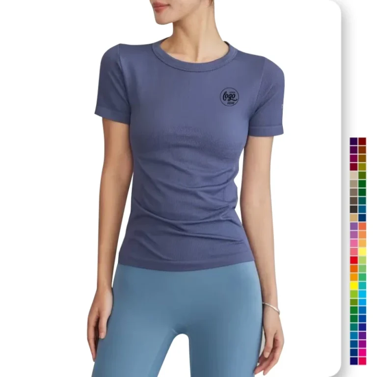 Womens-Plain-Short-Sleeve-T-Shirts-Ladies-Quick-Dry-Polyester-Spandex-Summer-Gym-O-Neck-T-Shirt-Women-Slim-Fit-Tee