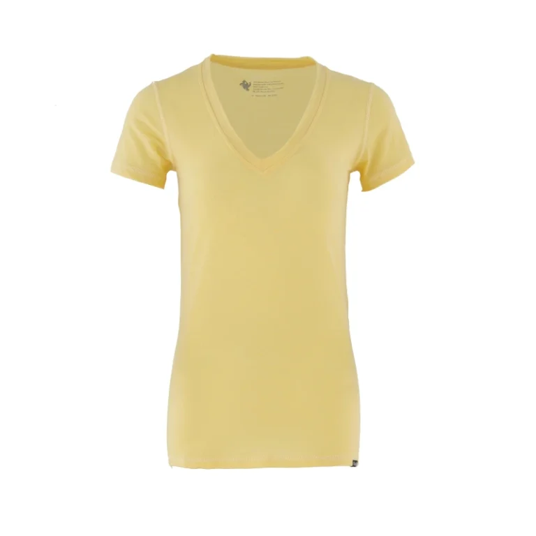 Womens-Solid-Color-V-Neck-Short-Sleeve-Casual-T-Shirt-Long-Style