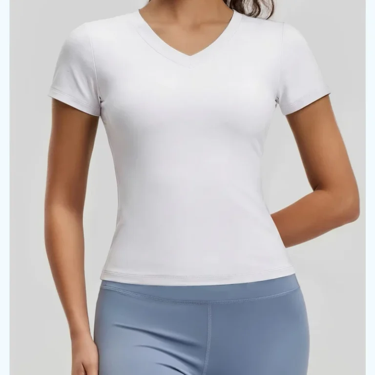 Womens-Sports-Wear-Yoga-T-shirts-Breathable-Quick-Dry-Custom