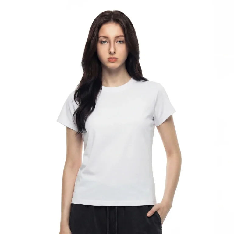 Womens-T-Shirt-High-Quality-Custom-Made-O-Neck-Casual-Solid-Quick-Dry-Breathable-Lightweight-Tee