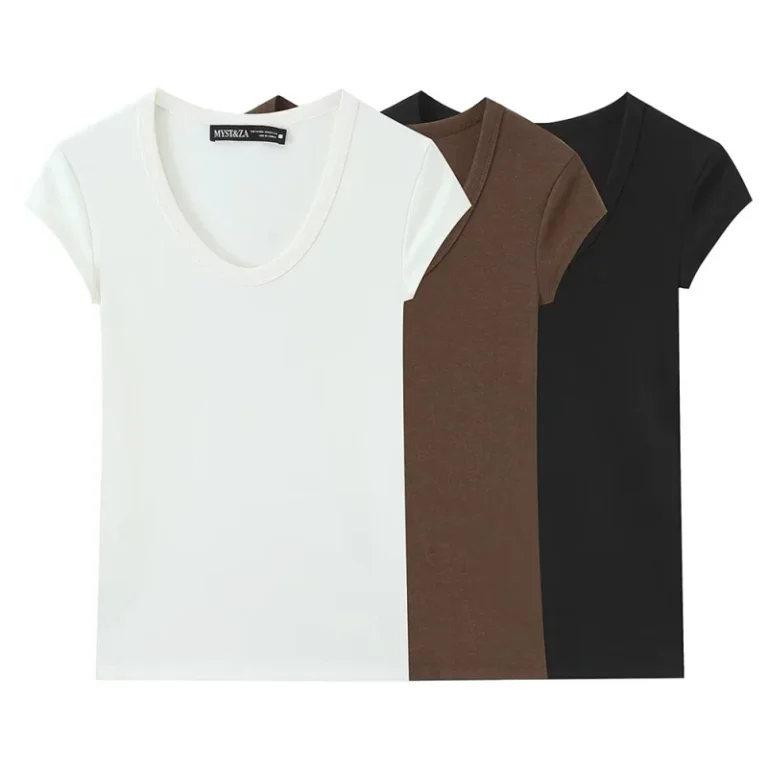 Womens-T-shirts-Fashion-O-Neck-Pullover-Short-Sleeve-T-Shirt-Women-Cotton-Tees-Summer-Causal-Solid-Ladies-Top-1