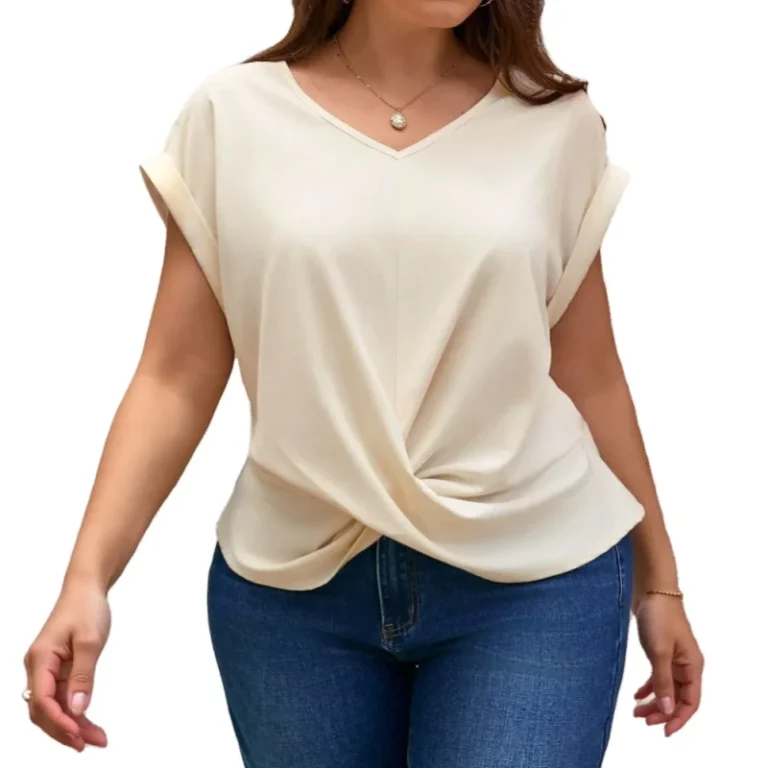 Womens-T-shirts-Solid-Color-Casual-Fashion-Short-sleeved-Woman-Blouses-Womens-T-shirts-Oversized