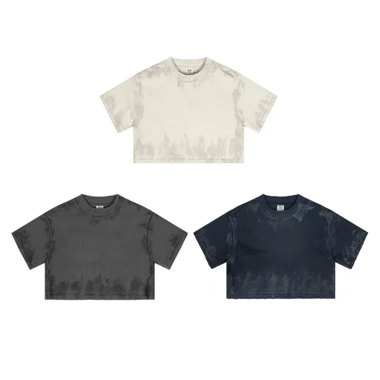Womens-Vintage-Cotton-Acid-Wash-T-Shirt-Oversize-Boxy-Fit-Cropped-Design-Eco-Friendly-Summer-Fashion-for-Ladies-and-Girls