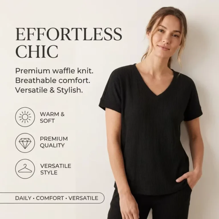 Womens-solid-color-deep-V-neck-short-sleeved-regular-T-shirt-soft-breathable-casual-summer-versatile-suitable-for-daily-wear