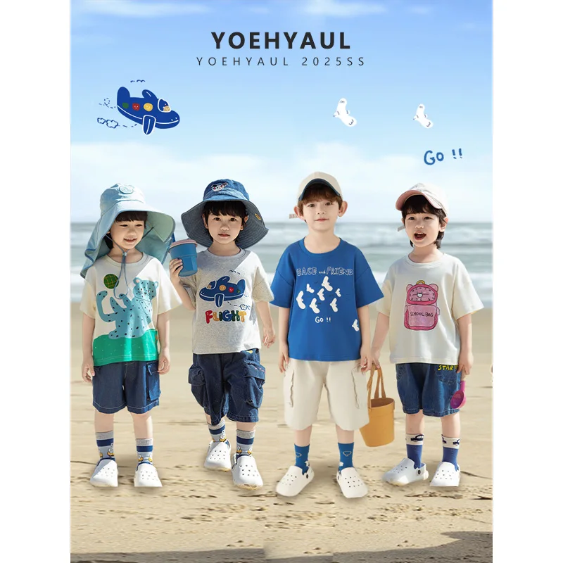 YOEHYAUL-N5894-New-Summer-Custom-Logo-Little-Toddler-Boys-T-shirts-Tshirt-Children-Short-Sleeve-Kids-Tshirt-Cotton