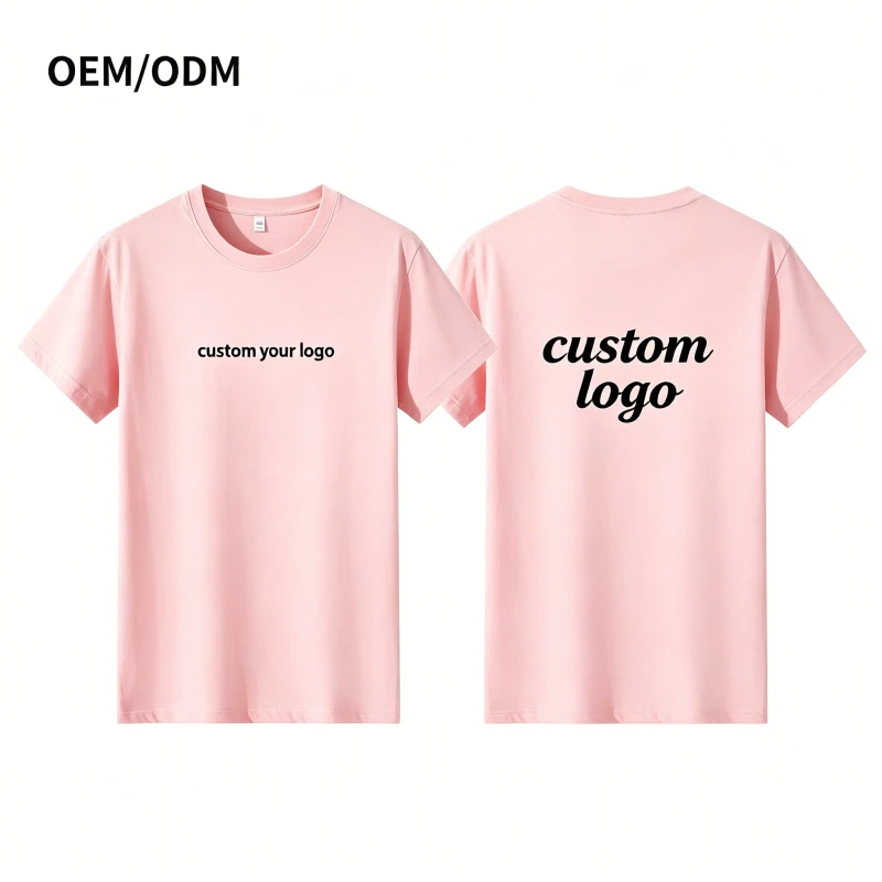 Your-Design-Trendy-Cotton-Solid-Color-T-Shirt-Puff-Print-Eco-Friendly-Custom-Made-Custom-Logo-Support