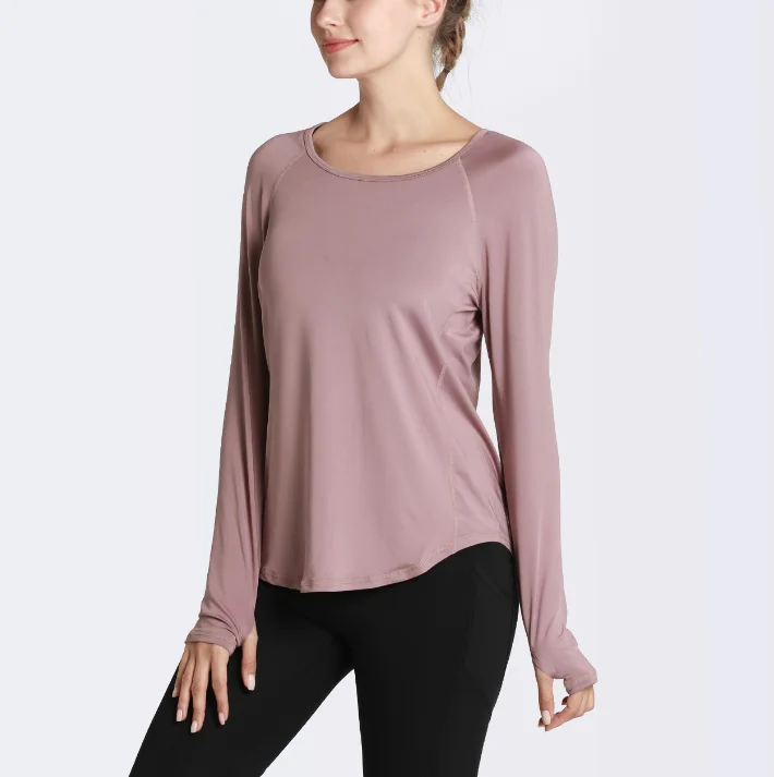 t-Shirt-Cotton-Soft-Thumb-Hole-High-Quality-Loose-Long-Sleeve-Shirt-for-Woman